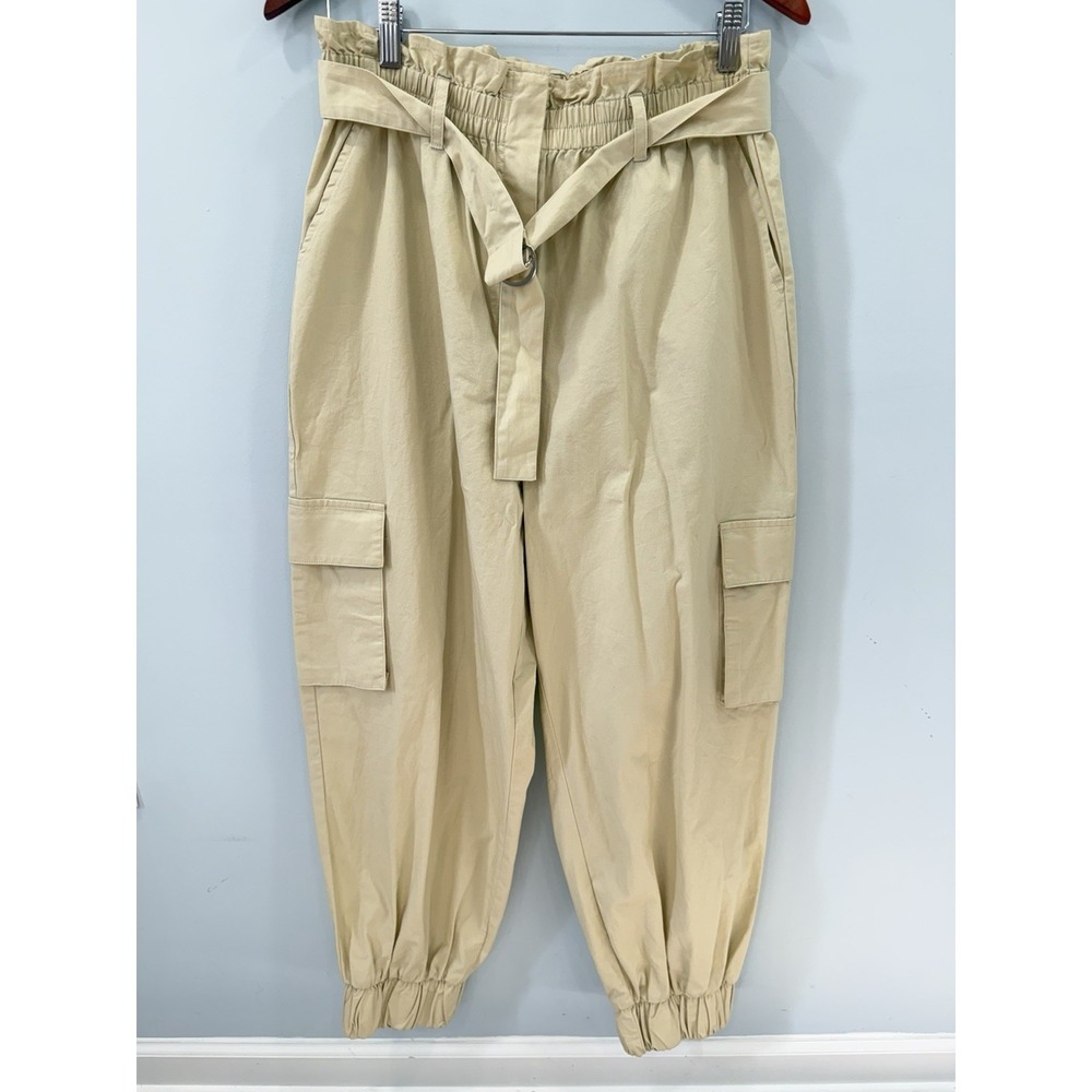 BP. by Nordstrom Khaki Cargo Pants High Rise Cargo Jogger Parachute Large